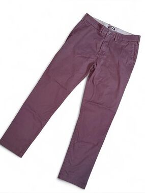 Express Men’s‎ Slim W32 32L Burgundy Chino Summer Vacation Date-night Pants